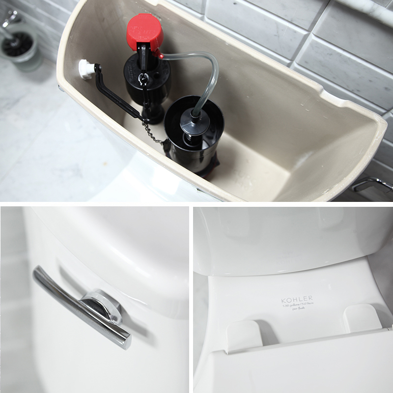 科勒卫浴抽水马桶坐便器 五级旋风虹吸家用卫生间座便器坐厕K-3998T