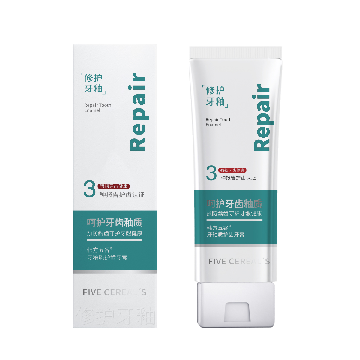 韩方五谷 牙釉质护齿牙膏150g(绿)