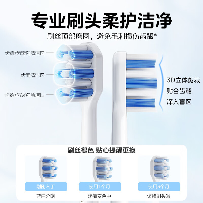 美的(Midea)电动牙刷S1PX 成人/学生 180天超长续航 磁悬浮声波马达 情人节礼物送男生