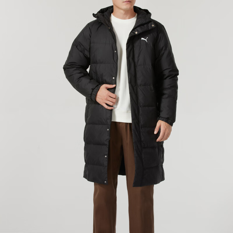彪马(PUMA)羽绒服男装新款运动服潮流时尚防风保暖长款羽绒外套上衣691080-01 ZP高清大图