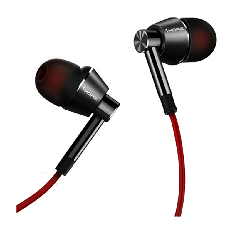 万魔(1MORE/) 1M301好声音入耳式重低音有线耳机 手机线控带麦 钛色