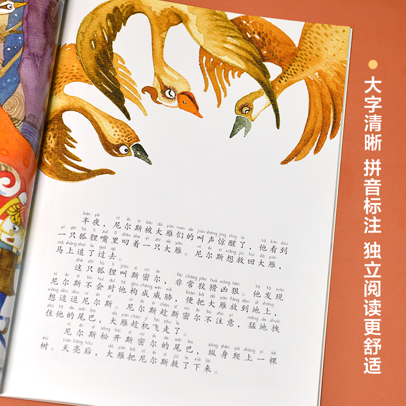 醉染图书尼尔斯骑鹅旅行记 拼音版9787571328016高清大图