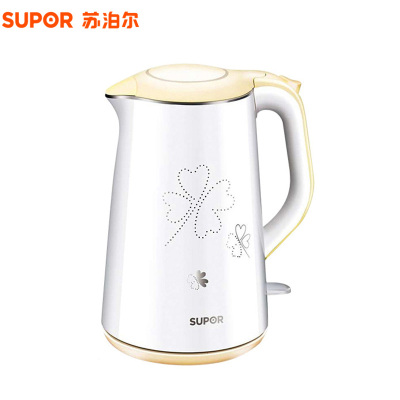 苏泊尔(SUPOR)电水壶SWF15EJ2-150电热水壶烧水瓶 自动断电保温 1.5L/升容量 304食品级不锈钢