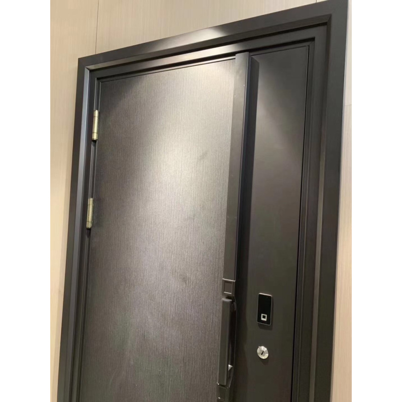 10公分锌合金精品防盗门平板门库存航空铝箔填充高品质