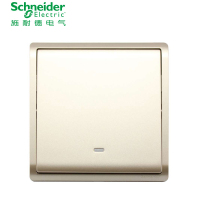 施耐德电气（Schneider Electric）开关插座 单开单联单控 墙壁电源 插座开关面板 16A 丰尚 金色