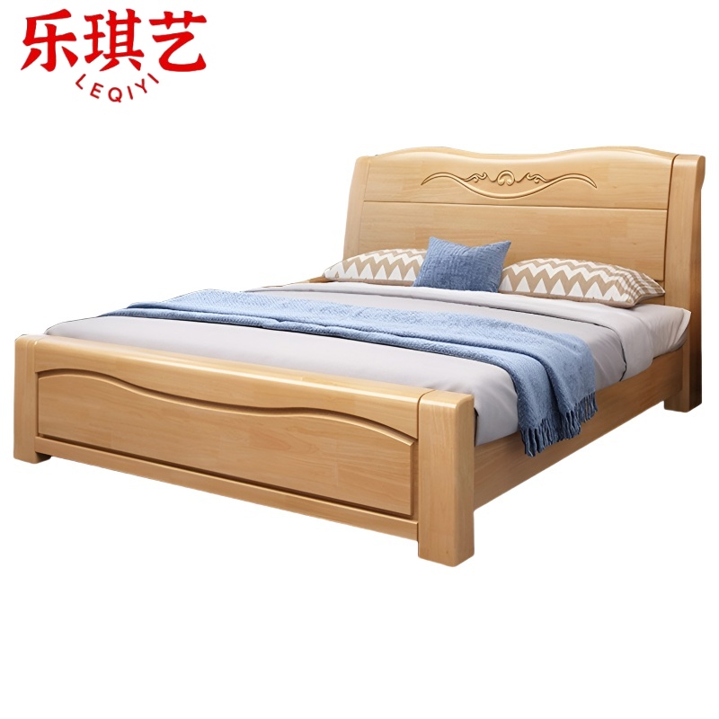 乐琪艺 实木单人床 150cm 张高清大图