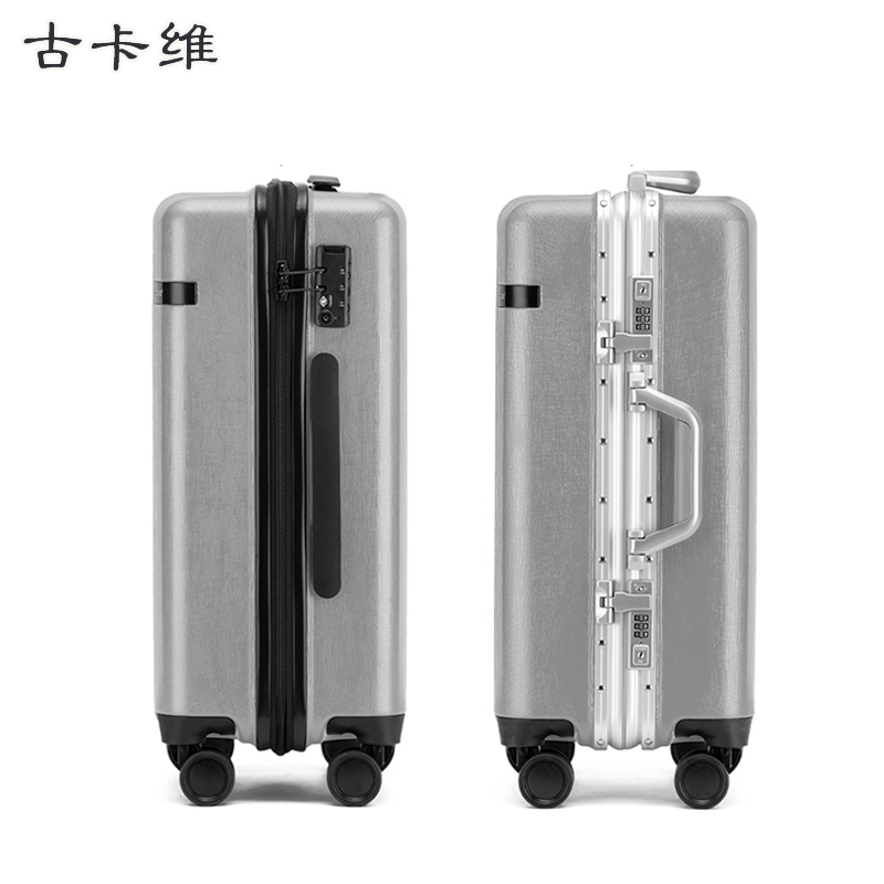 古卡维 子母拉杆箱 灰色20寸拉链款2001TB高清大图