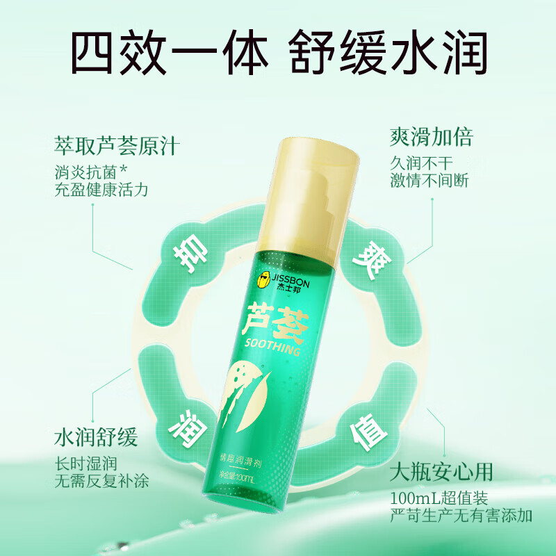 杰士邦芦荟润滑液100ml男女通用人体润滑油私处型润滑剂夫妻房事情趣成人用品高清大图