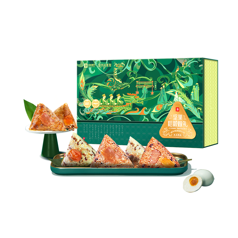 良品铺子 坚果粗粮粽礼1.48kg