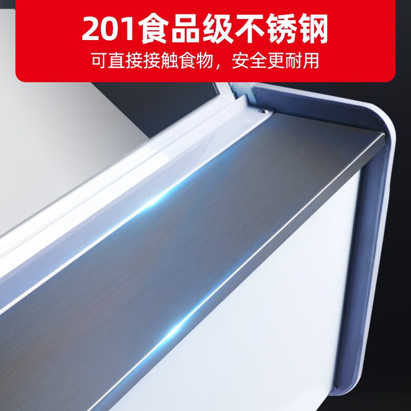 星星(XINGX)冰柜展示柜鲜肉冷藏柜玻璃门熟食卤菜保鲜展示柜商超大玻璃视窗点菜柜2.0米SC-2000ZSH