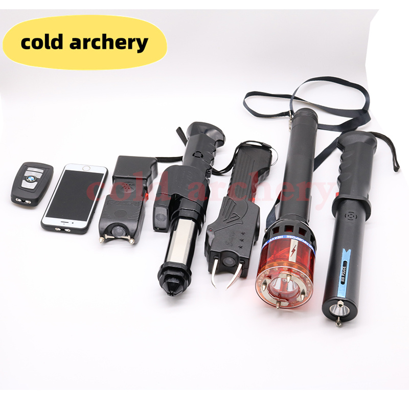 户外强光手电筒自卫武器 报警器大功率电棍手电筒 保安电棍 高压电器 电棒校园小区保安夜行巡逻大款车载手电筒 单身女士防卫高清大图