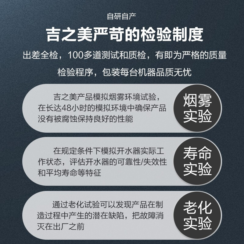 吉之美开水器商用K1系列步进式微电脑全自动奶茶店电热烧水机开水炉 GM-K1D-50ESWA自动款(双热50L)高清大图
