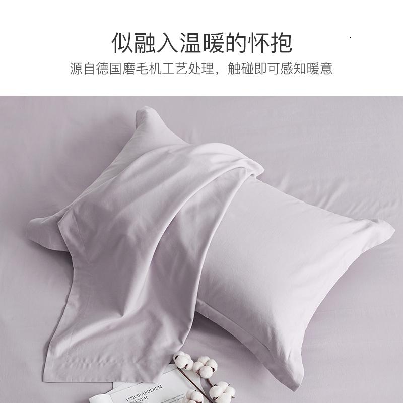美帮汇60支全棉磨毛枕套一对装全棉4874cm单人双人酒店枕头套高清大图