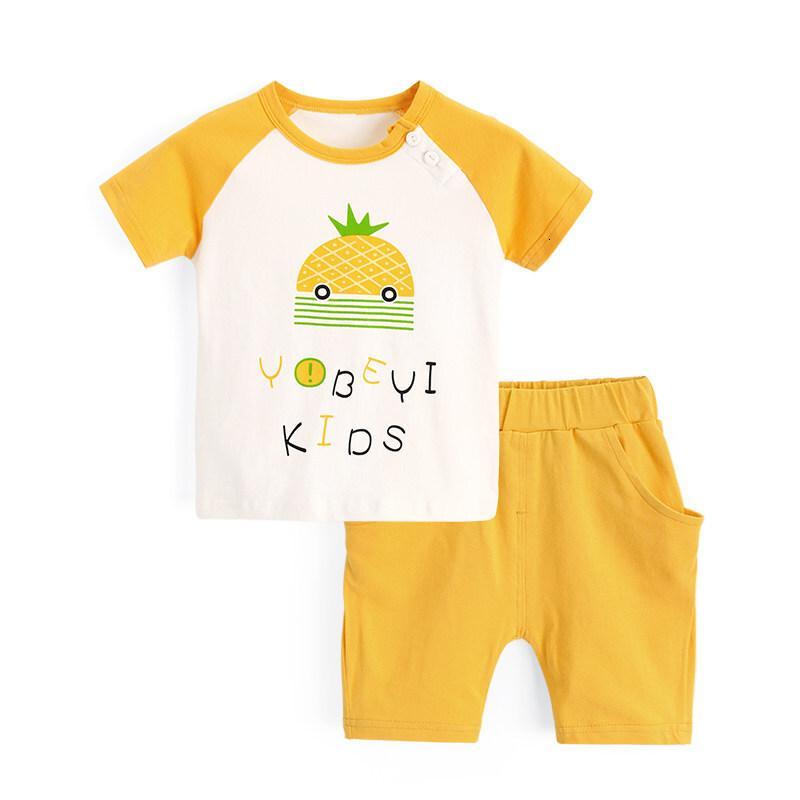 儿童短袖套装夏卡通两件套宝宝夏装童装男女童衣服薄款