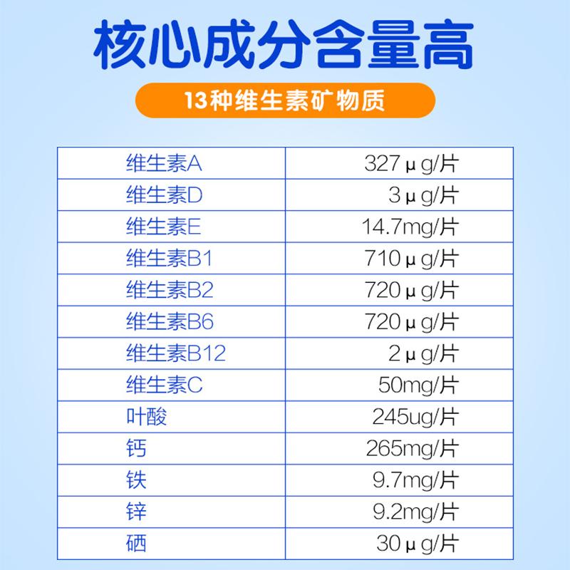 禾博士(DrHerbs) 多种维生素矿物质片成人型60片 72g 男女复合维生素 国产