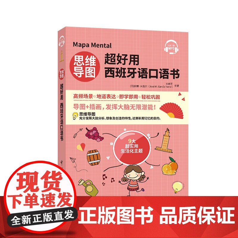 [新东方店]正版 思维导图超好用西班牙语口语书 西班牙语自学教材刘缘艺西班高清大图