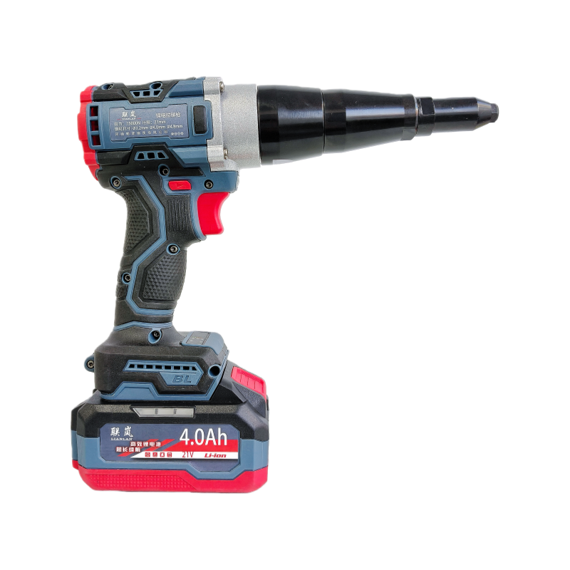 联岚无刷锂电铆钉枪抽芯电动压铆枪/套高清大图