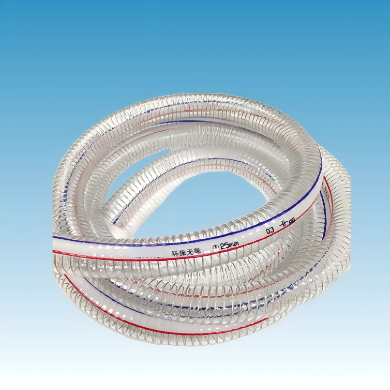 橡箭 夹钢丝透明胶管 Φ32mmx3mm /米高清大图