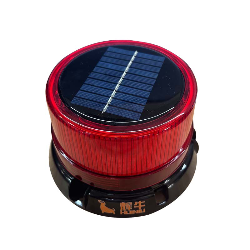辉牛 太阳能警示灯 HN-红色 个高清大图