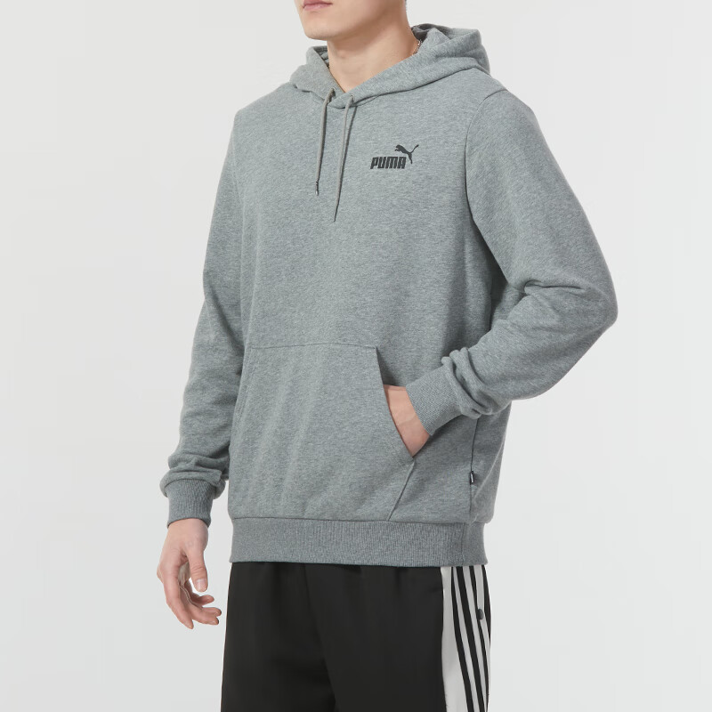 彪马(PUMA)男装运动服跑步训练健身休闲连帽卫衣套头衫 589038-03