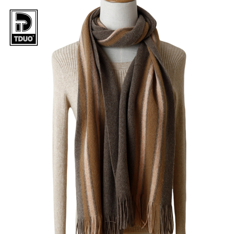 TDUO条纹针织羊毛围巾CC26 条高清大图
