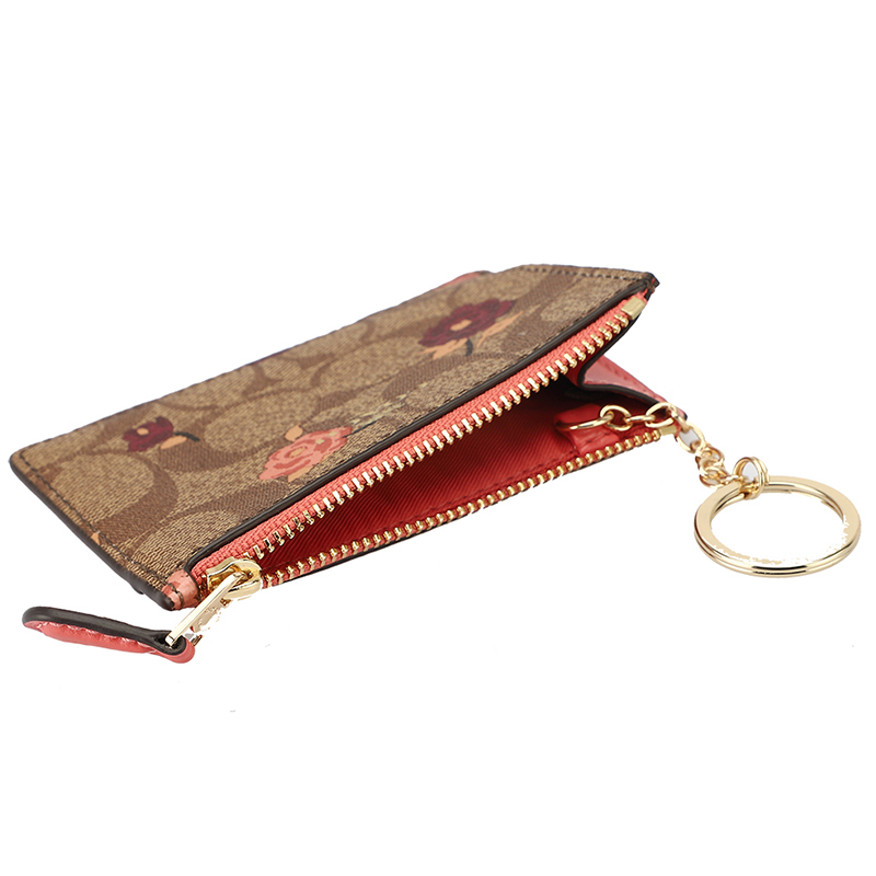 coach蔻驰长钱包女士皮质长款钱包钱夹信封包