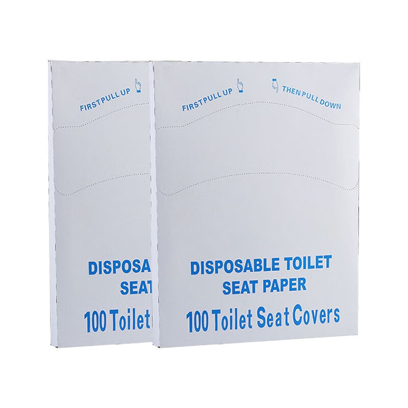 劳保佳可溶水一次性马桶垫飞机马桶垫纸木浆一次性坐厕纸 100张/盒/批发高清大图