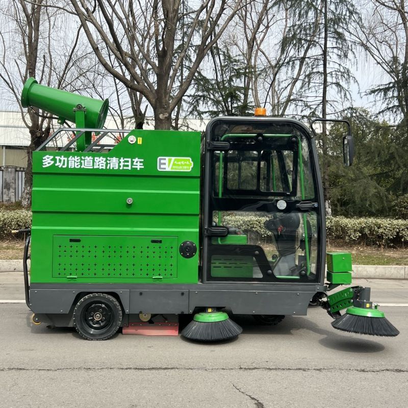 善洁驾驶式电动清扫车学校物业工业大型环卫扫地机工厂车间道路扫地车