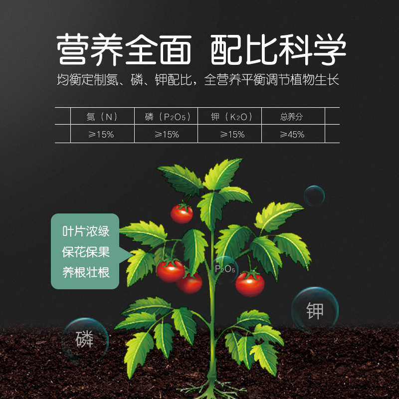 史丹利复合肥蔬菜用农用种菜果树花肥料盆栽有机肥家用专用通用型复合肥2.5斤*1
