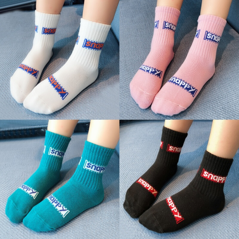 女童秋款短袜女孩小学生春秋袜子2018新款童袜女宝宝儿童针织袜