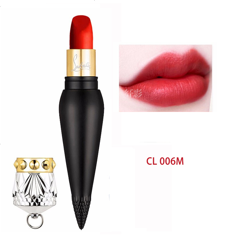 cl萝卜丁006m口红女王权杖生日情人节表白黑管006m丝绒triluna橘红胡