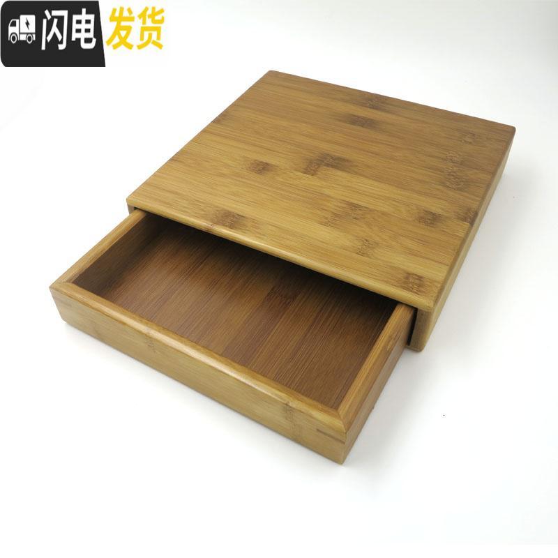 三维工匠实木普洱茶盒鸡翅木分茶盘黑檀木单层评审盘茶饼储茶盒木制收纳 鸡翅木普洱盘茶具
