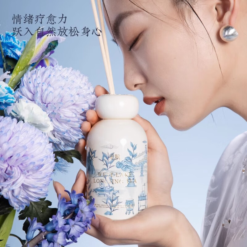 宋朝西湖十景无火香薰卧室内持久香氛高级精致伴手礼 龙井寻香200ml高清大图