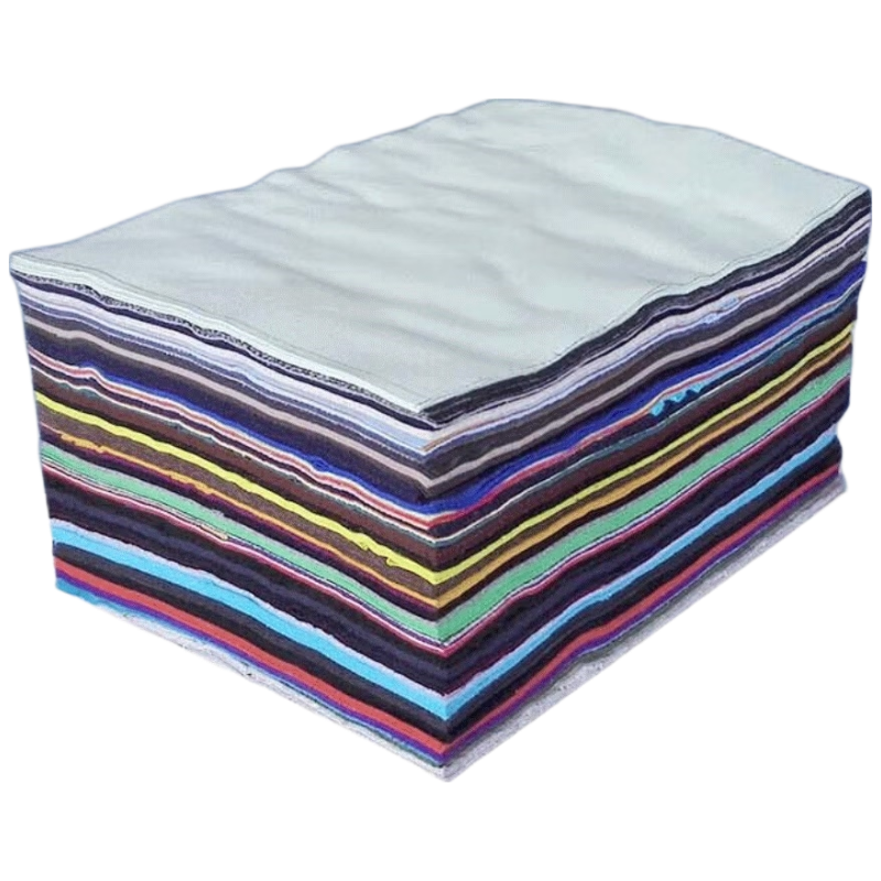 库顶(KuDing)KD-zs4060工业擦机布 吸油吸水抹布 新布擦拭布 杂色 20kg/包高清大图