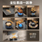 万家乐[超净燃气灶·魔净J10MAX]5.2kw火力70%热效率防干烧灶烟灶联动稀土釉面AG纳米无痕定时天然气灶