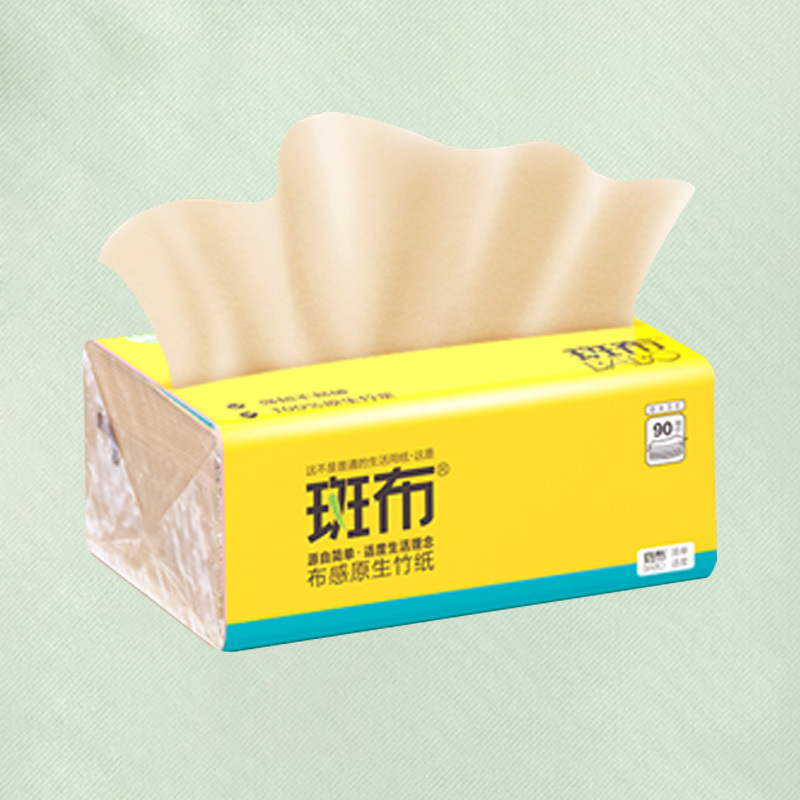 斑布抽纸三层90抽*24包原生竹浆湿水不易破卫生纸巾餐巾纸高清大图