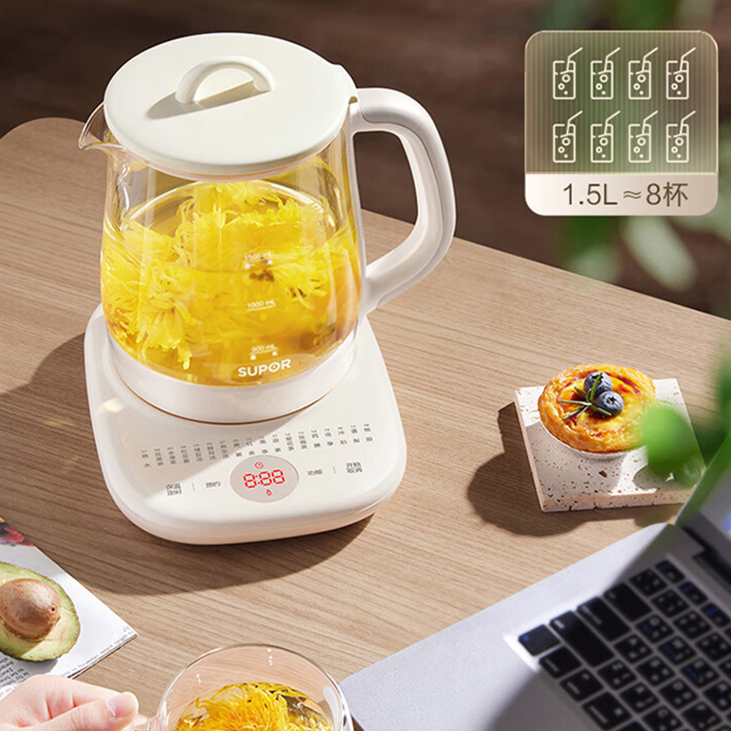 苏泊尔养生壶1.5L电热水壶家用养生壶SW-15Y02高清大图