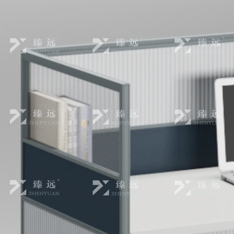 臻远 ZYGW-024职员桌办公桌屏风工作卡位直排单人位高清大图