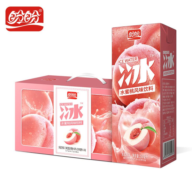 盼盼水蜜桃风味饮料250ml18盒果汁饮品