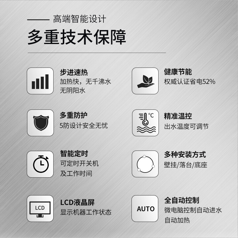 吉之美(Gemi)开水器商用 步进式加热开水机 全自动进水不锈钢餐饮办公学校工厂大流量饮水机GM-K1BG-50CSWA高清大图