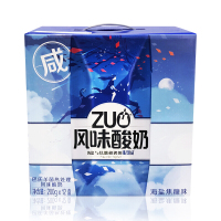 七果果 蒙牛ZUO酸奶 咸味酸牛奶200gX12盒 海盐焦糖味 产发MK