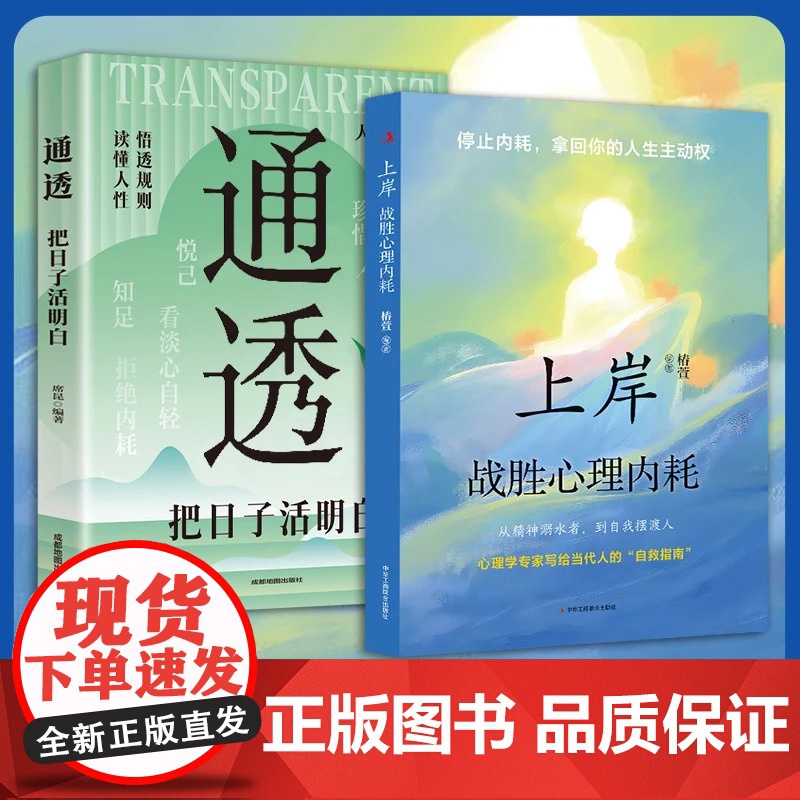 【抖音同款】上岸战胜心理内耗 告别焦虑内耗 摆脱自卑高敏感 战胜自我书籍 上岸战胜心理内耗 通透 把日子活明白 正版