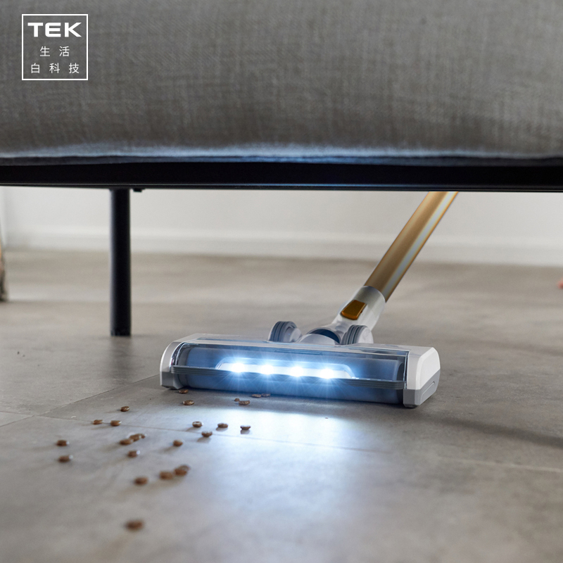 泰怡凯TEK 无线手持吸尘器A10 Model(柠檬黄)家用除螨仪无绳清洁扫地机地毯式尘盒0.4L科沃斯机器人出品