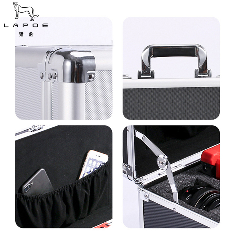 猎豹 铝合金工具箱 挂钩锁设备收纳箱 空箱(55x35x20cm)/个高清大图