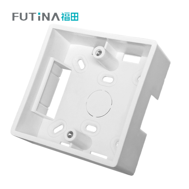 福田 明装底盒 开关插座接线盒电线盒子明装超薄布线盒 86型 单位:个高清大图