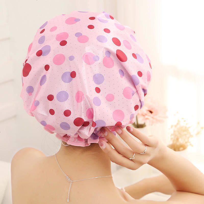 婴儿毛巾洗澡加厚包头加大头油烟长小孩宝宝帽子干护耳珊瑚女款淋浴