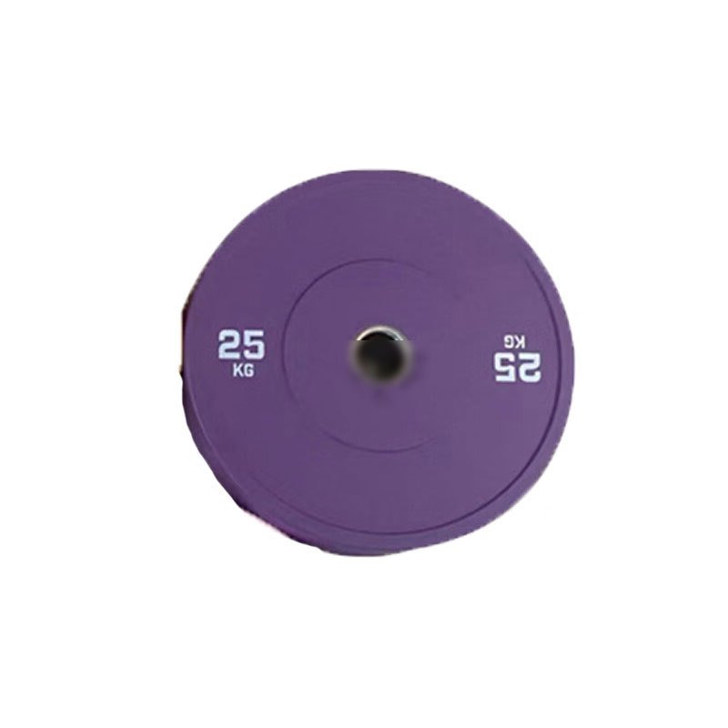 彩色杠铃片 竞赛橡胶杠铃片健身房抗摔杠铃片 25kg(两个)