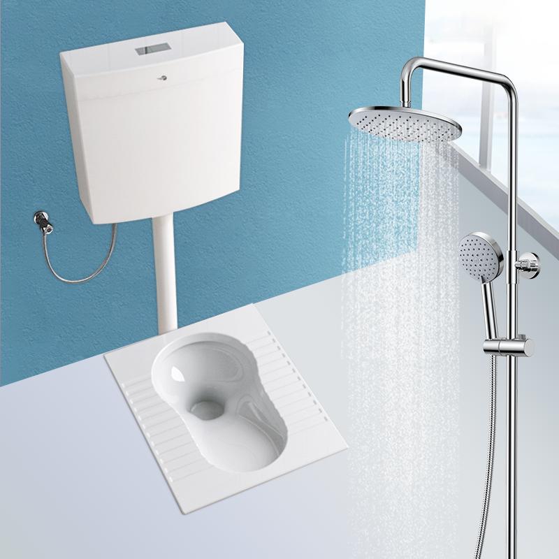 东鹏卫浴dongpeng蹲便器套装卫生间防臭蹲坑蹲厕陶瓷大便池家用堵臭