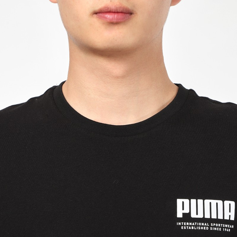 彪马(Puma)男装上衣 夏季新款运动服跑步健身休闲轻薄透气舒适圆领短袖T恤 845862-01