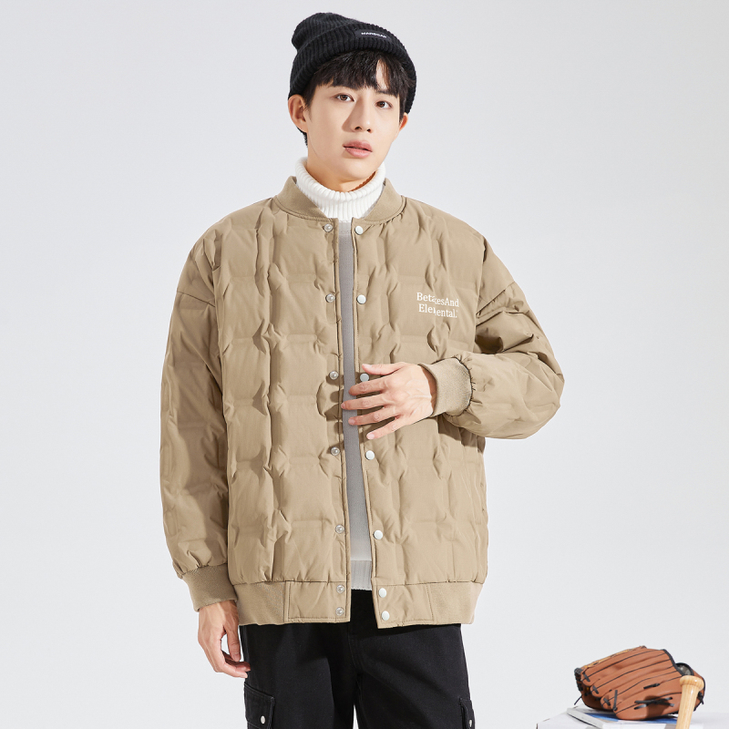 [2.5折价341元]唐狮冬季新款羽绒服男轻薄棒球领直充短款夹克韩版外套上衣潮